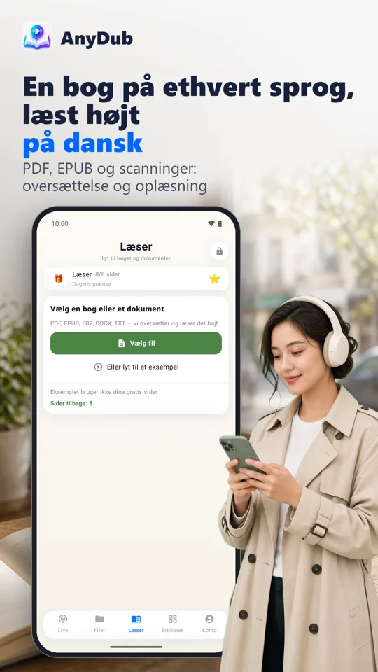 AnyDub: Video & PDF Oversætter: skærmbillede 4