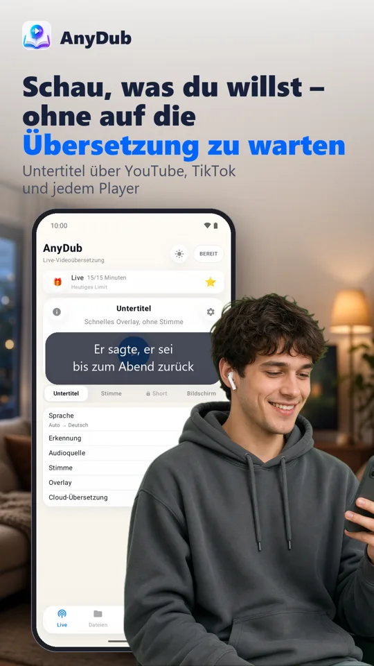 AnyDub: Video & PDF Übersetzer: Screenshot 2