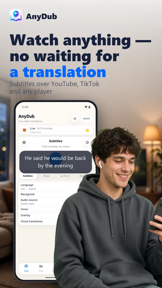 AnyDub: Video & PDF Translator: screenshot 2