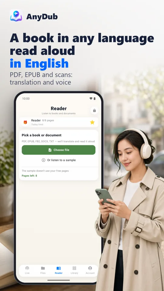 AnyDub: Video & PDF Translator: screenshot 4