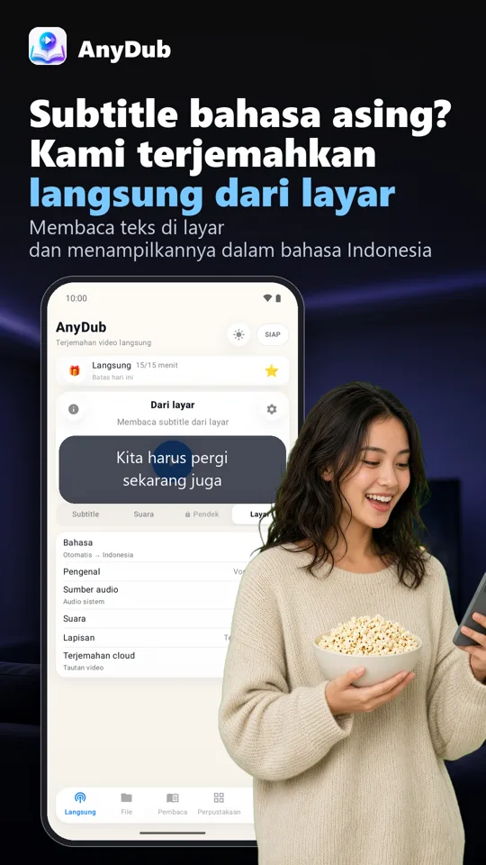 AnyDub: Penerjemah Video & PDF: 