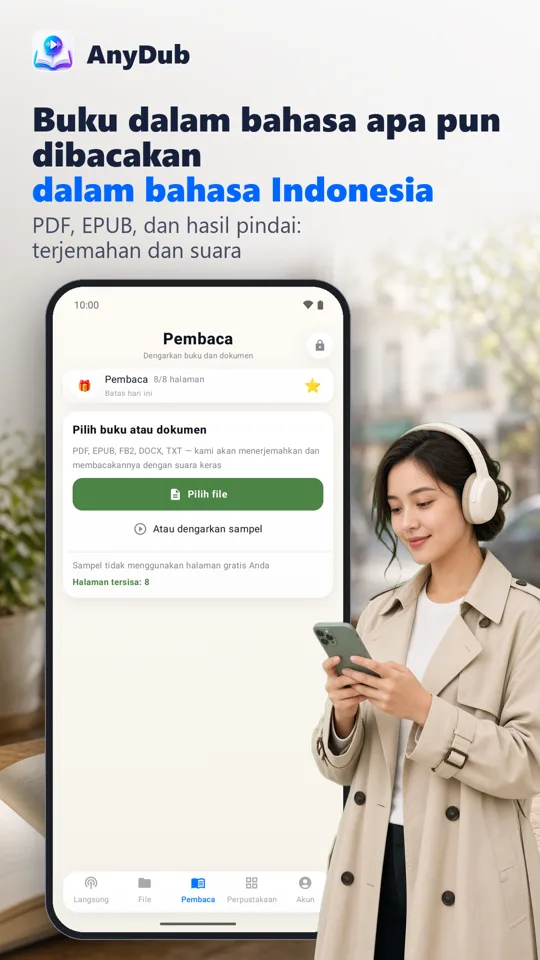 AnyDub: Penerjemah Video & PDF: 