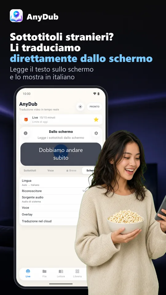 AnyDub: tradurre video e PDF: screenshot 3