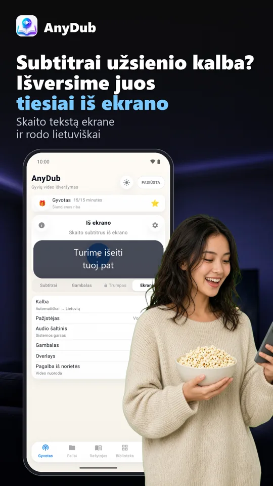AnyDub: Video ir PDF vertėjas: ekrano kopija 3