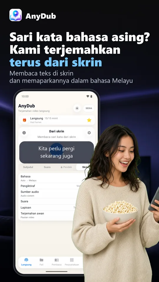 AnyDub: Terjemah Video & PDF: tangkapan skrin 3