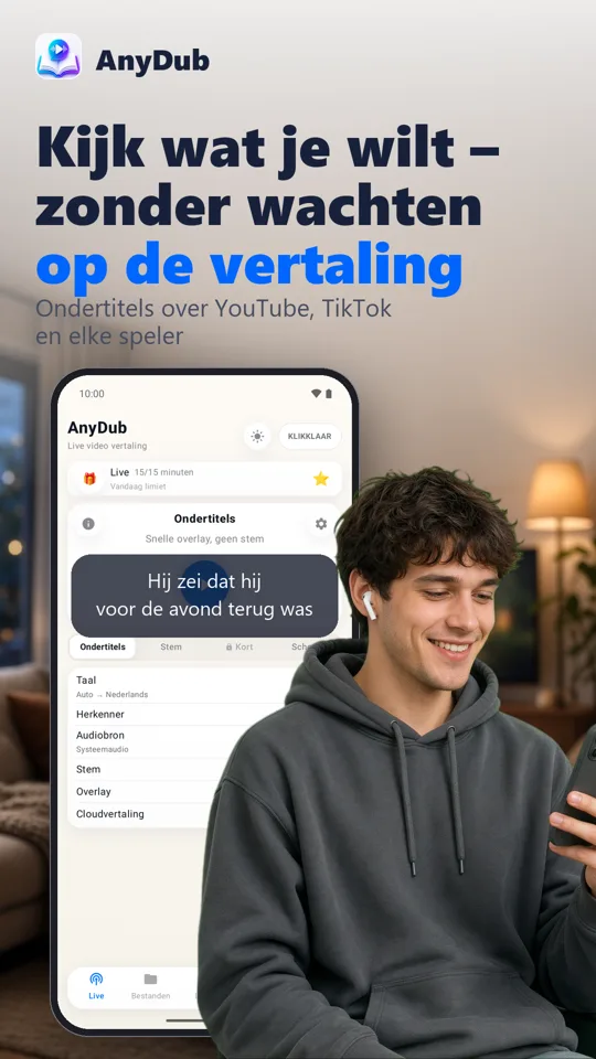 AnyDub: Video & PDF Vertaler: schermafbeelding 2
