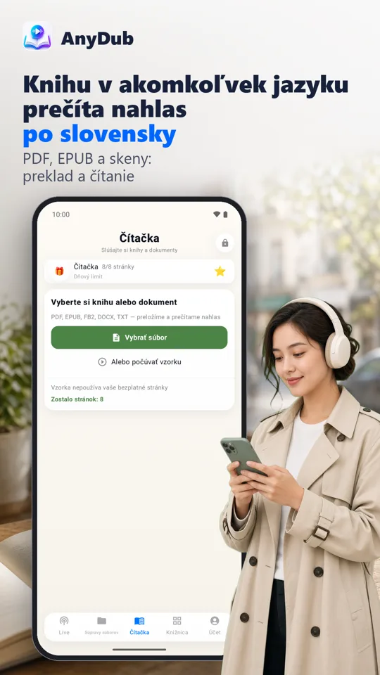 AnyDub: Prekladač videí a PDF: 