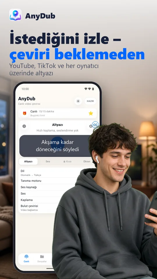 AnyDub: video ve PDF çeviri: ekran görüntüsü 2