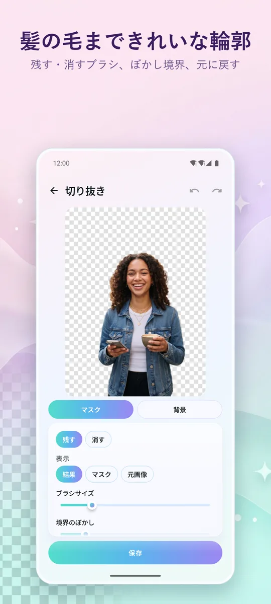 背景透過: 
