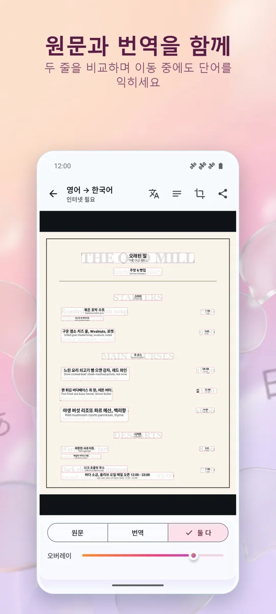 카메라 번역기: 사진: 스크린샷 3