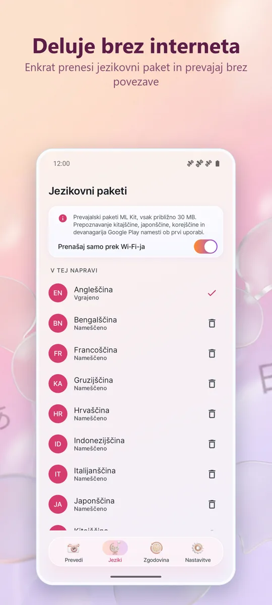 Prevajalnik s kamero: Foto: posnetek zaslona 4