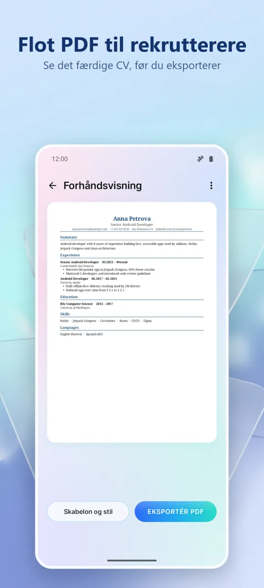 CV-bygger: Lav dit CV: 