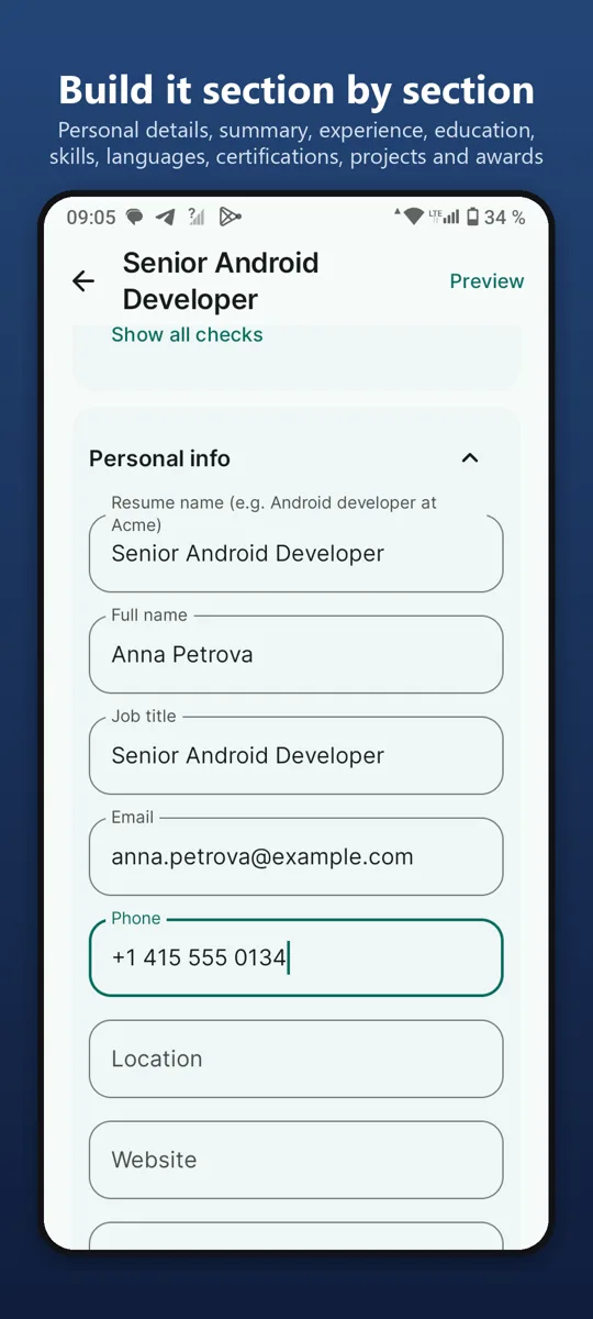 Resume Builder: CV Maker — screenshot 2