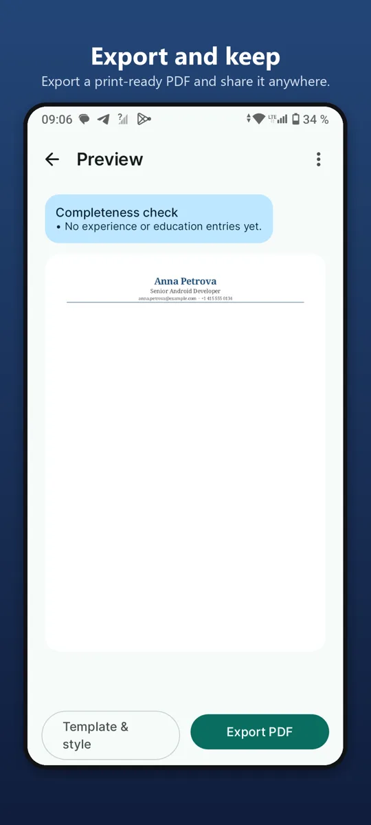 Resume Builder: CV Maker — screenshot 3