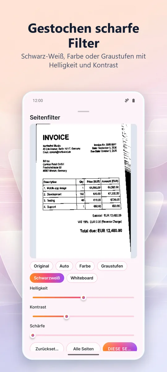 Dokumentenscanner: PDF Scan: 