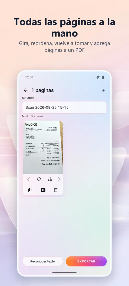 Escáner de documentos: PDF: captura de pantalla 2