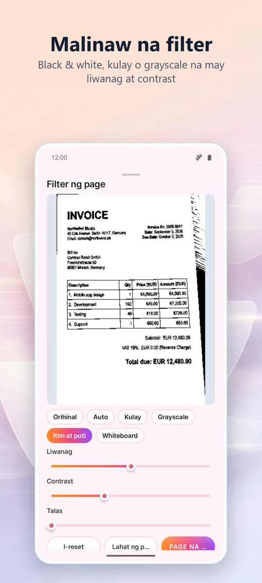 Scanner ng Dok: PDF Scan: 