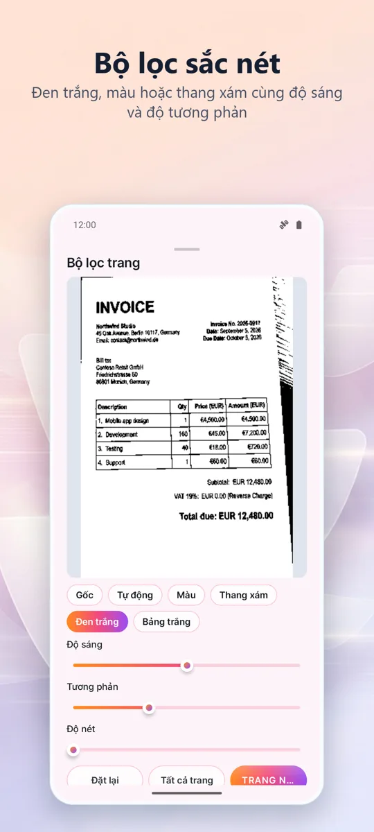 Máy Quét Tài Liệu: Quét PDF: ảnh chụp màn hình 3