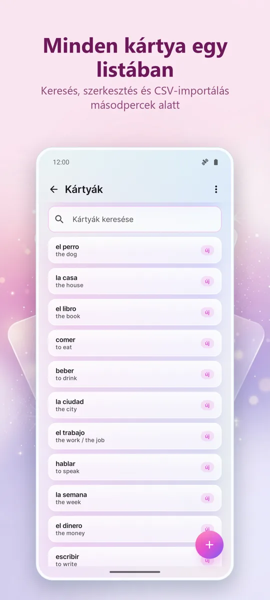 Kártyák: Időzített tanulás: 