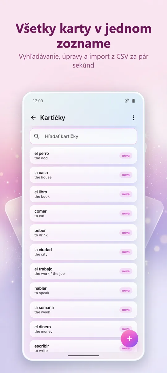 Kartičky: Učenie s rozostupmi: 