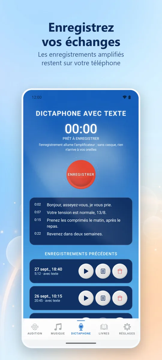 Hearing+: capture d'écran 3