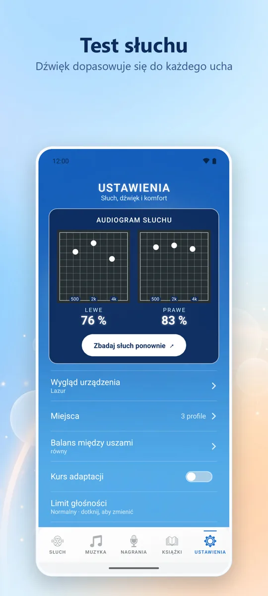 Hearing+: zrzut ekranu 4