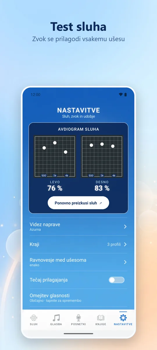 Hearing+: posnetek zaslona 4