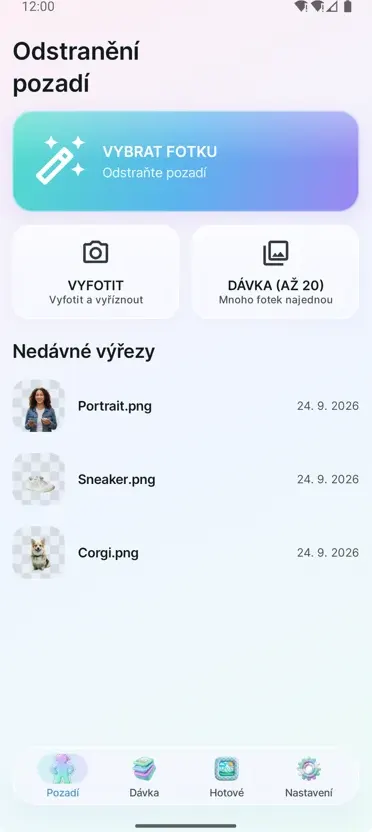 Odstranění pozadí