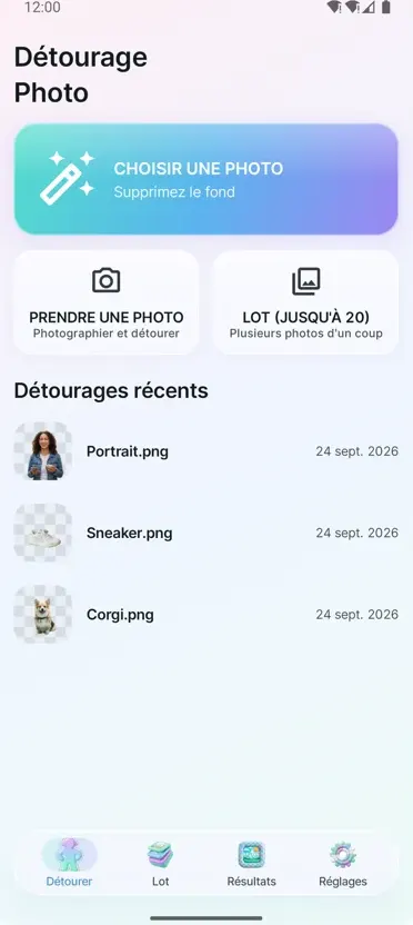 Supprimer l'arrière-plan