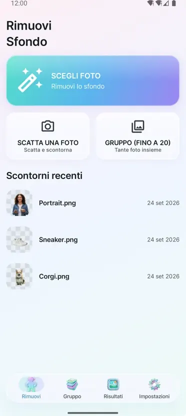 Rimuovi Sfondo Foto