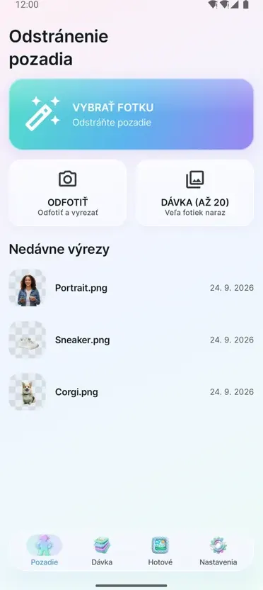 Odstránenie pozadia
