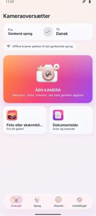 Kameraoversætter: Foto