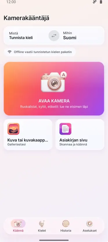 Kamerakääntäjä: Kuva