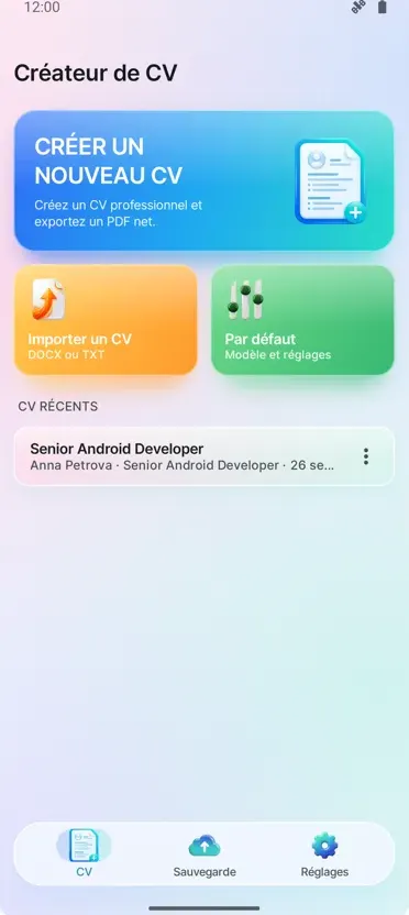 Créateur de CV: CV Pro