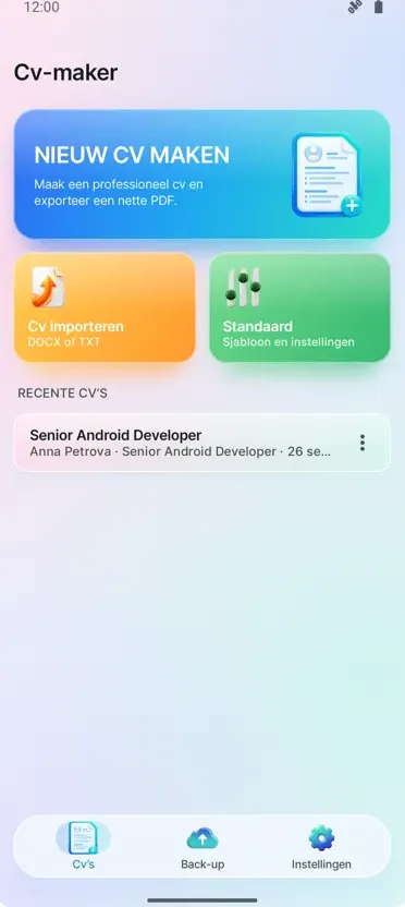 CV Maker: Maak je CV