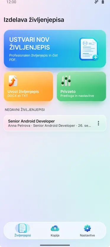 Izdelovalec CV-jev