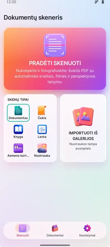 Dokumentų skaitytuvas: PDF