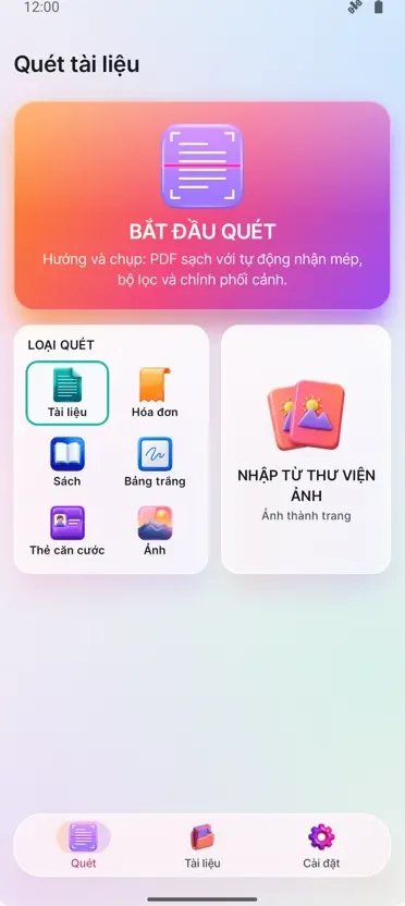 Máy Quét Tài Liệu: Quét PDF