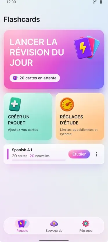 Flashcards: Étude Espacée