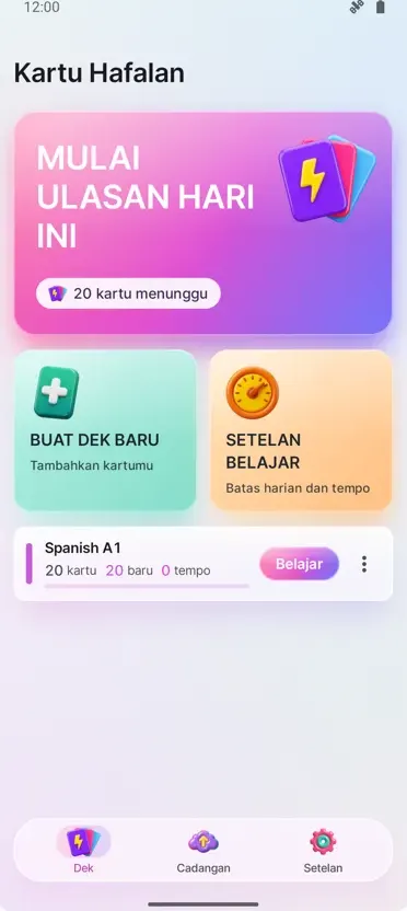 Flashcards: Belajar Berjarak