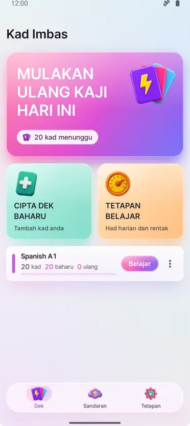 Flashcards: Kajian Berjarak