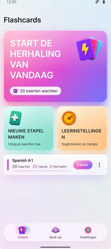 Flashcards: Gespreid Leren