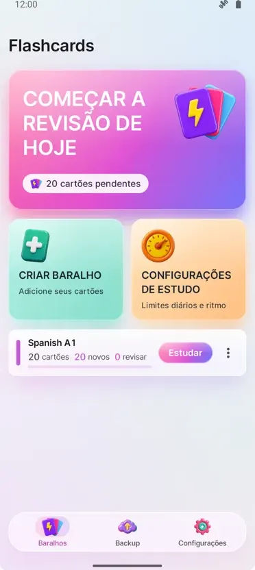 Flashcards: Estudo Espaçado