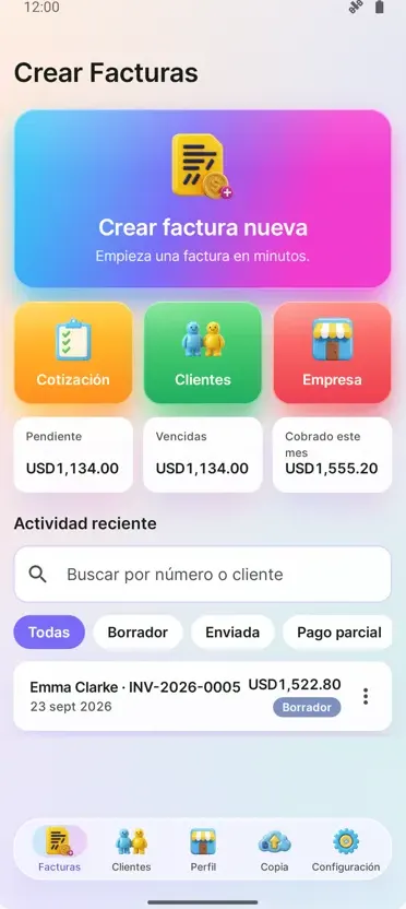 Facturas y Presupuestos PDF