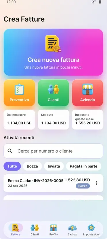Fatture e Preventivi: PDF
