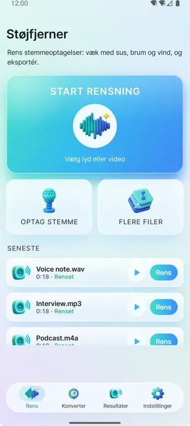 Støjreduktion: Ren Lyd