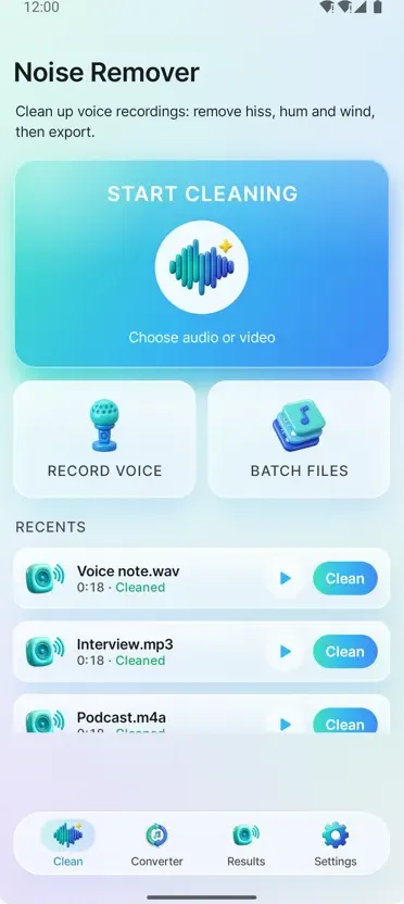 Noise Remover: Clean Audio
