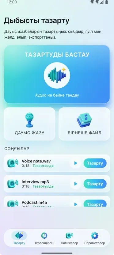 Шуды жою: Таза дыбыс