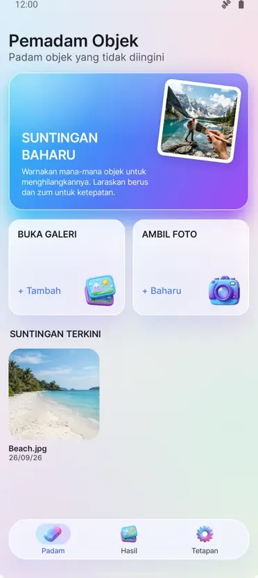 Pemadam Objek: Buang Item