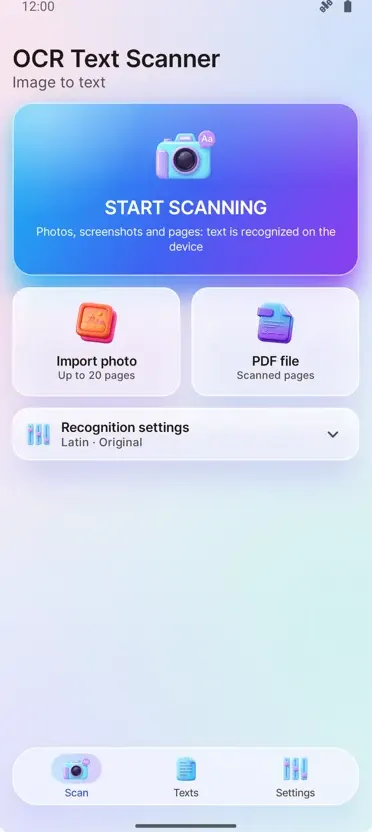 OCR Scanner: Image to Text
